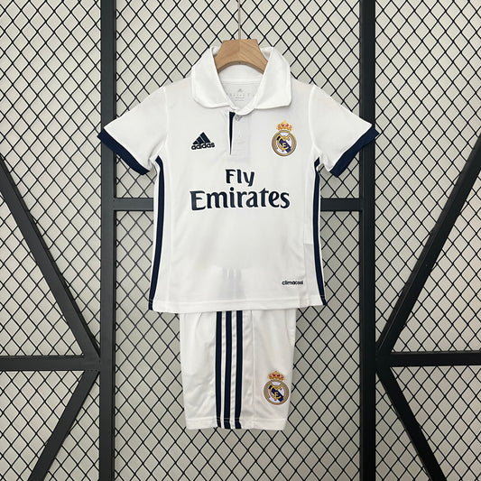 Kids Retro Real Madrid 16/17 Home