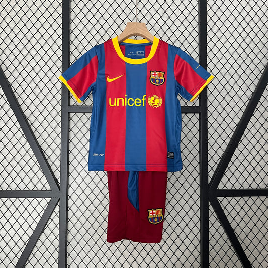 Retro Kids Kit F.C. Barcelona 2010/11 Home
