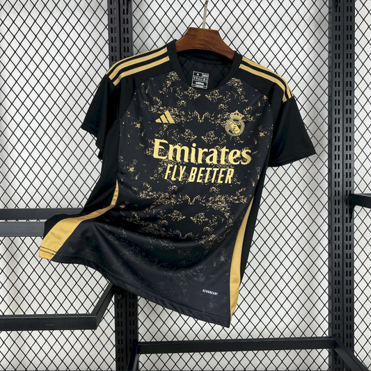 Real Madrid 24/25 Black/Gold Jersey