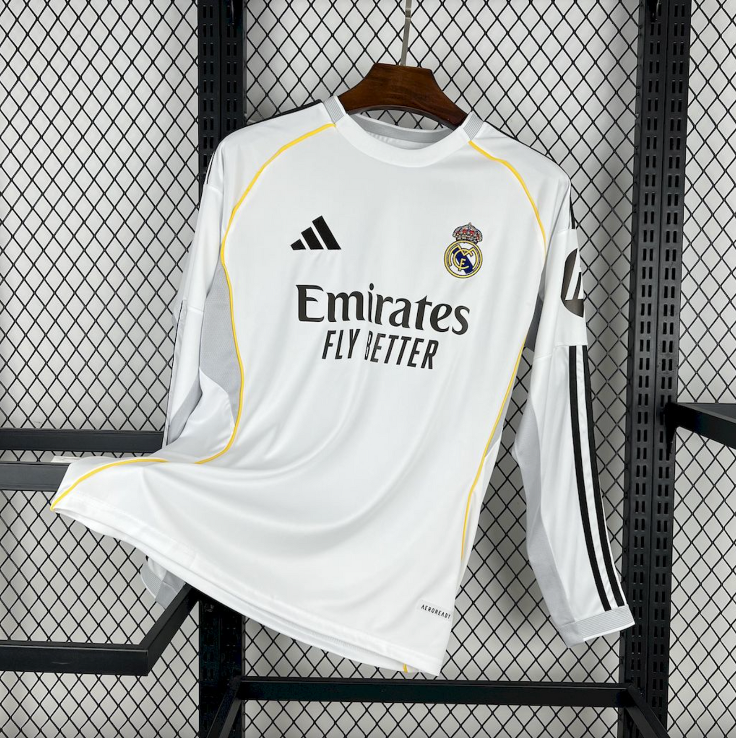 Long Sleeve Real Madrid 25/26 Home Jersey