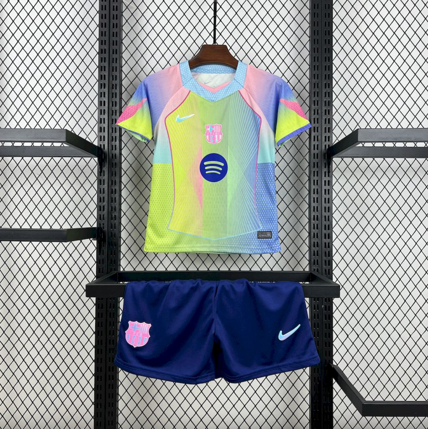 Kids FC Barcelona 25/26 Neon Fusion Edition Jersey