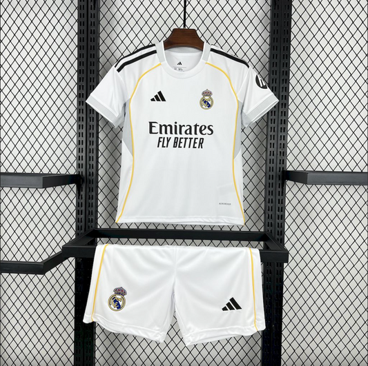 Kids Real Madrid Home 2025/26 Jersey