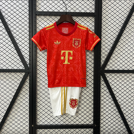 Kids Bayern Munich Red 2025/26 Jersey