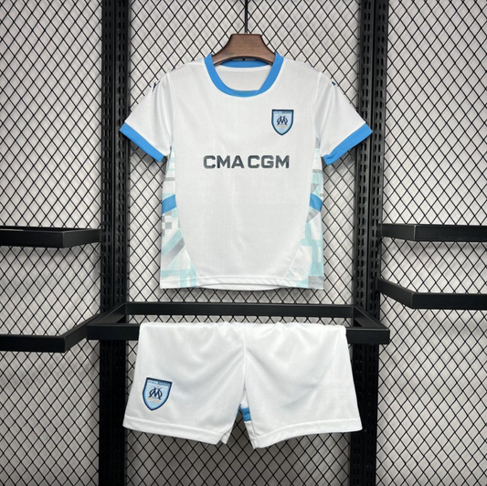 Kids Olympique De Marseille 2024/25 Home Jersey